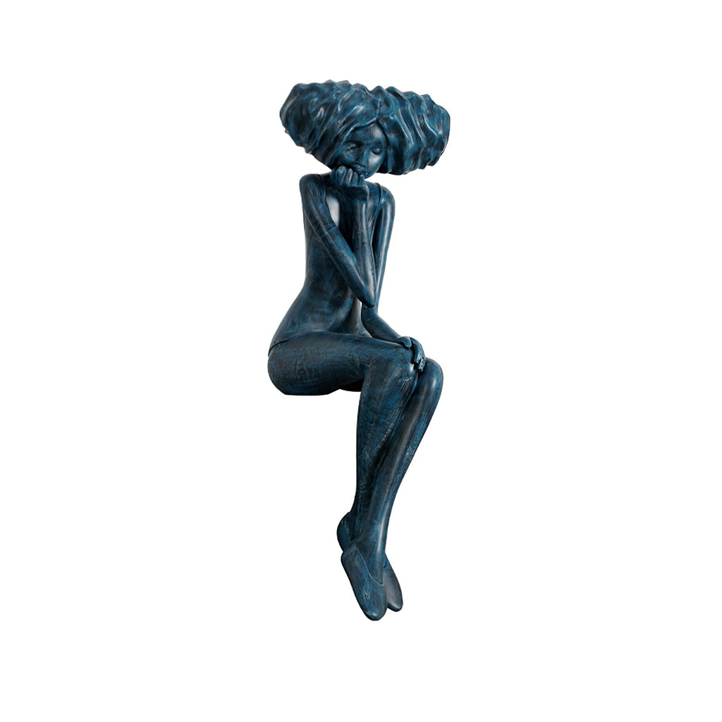 Glass Girl Meditate Sculpture Ornaments, Floor Lamp, detail 28