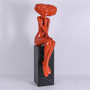 Glass Girl Meditate Sculpture Ornaments, Floor Lamp, detail 50