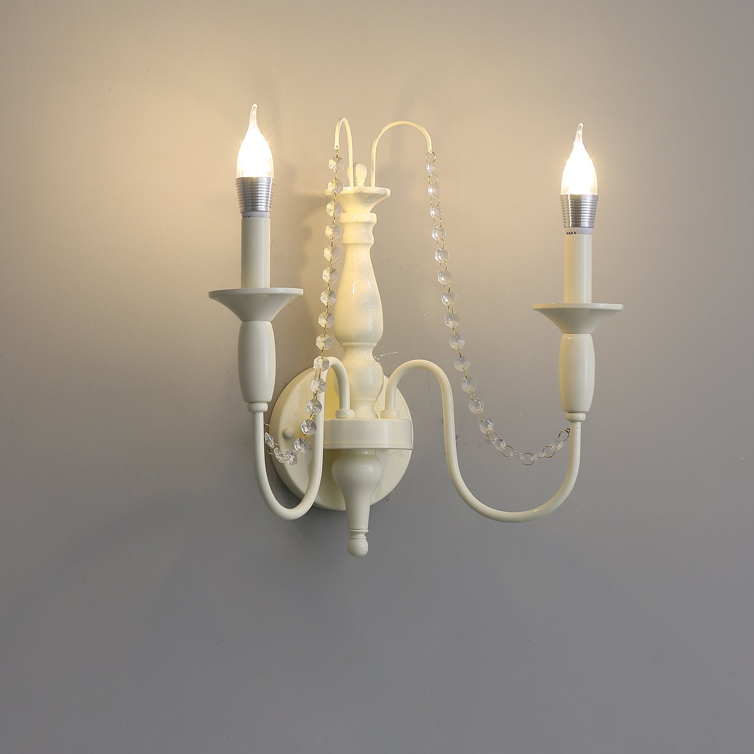 Glacial Wall Light, Hardwired Wall Sconce, detail 3
