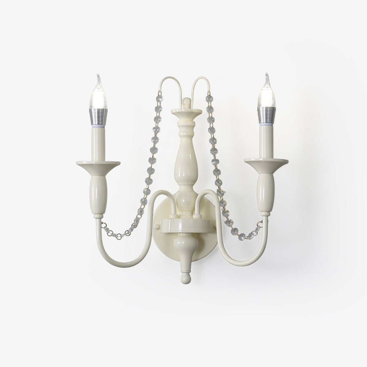 Glacial Wall Light, Hardwired Wall Sconce, Metal, Dia 15cm x H 40cm