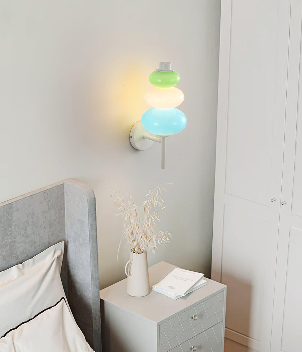 Glass Candy String Lamp bracket Wall Light, Bedroom Wall Sconce, detail 12