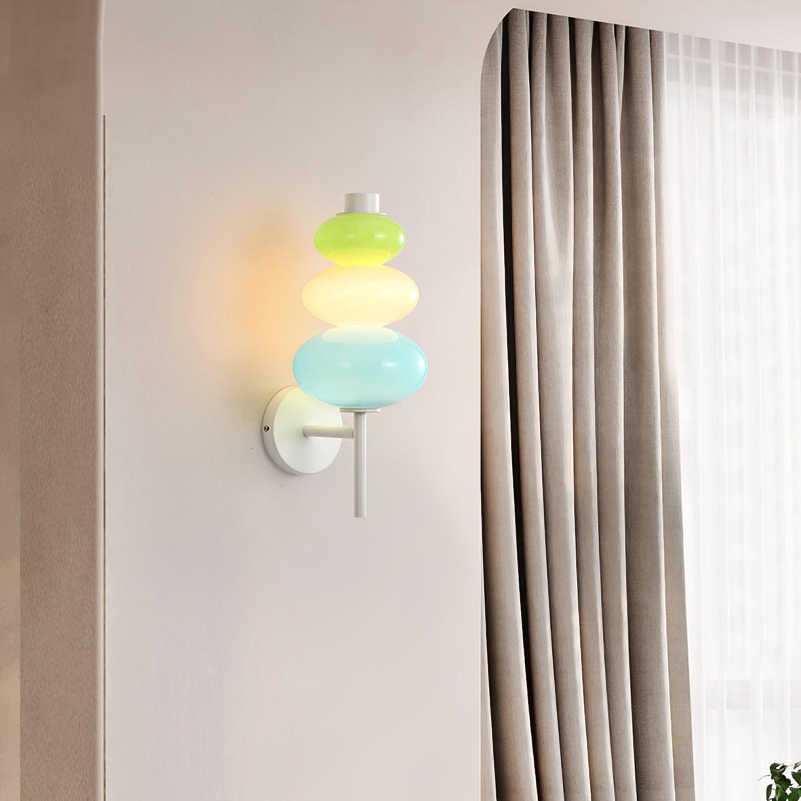 Glass Candy String Lamp bracket Wall Light, Bedroom Wall Sconce, detail 8