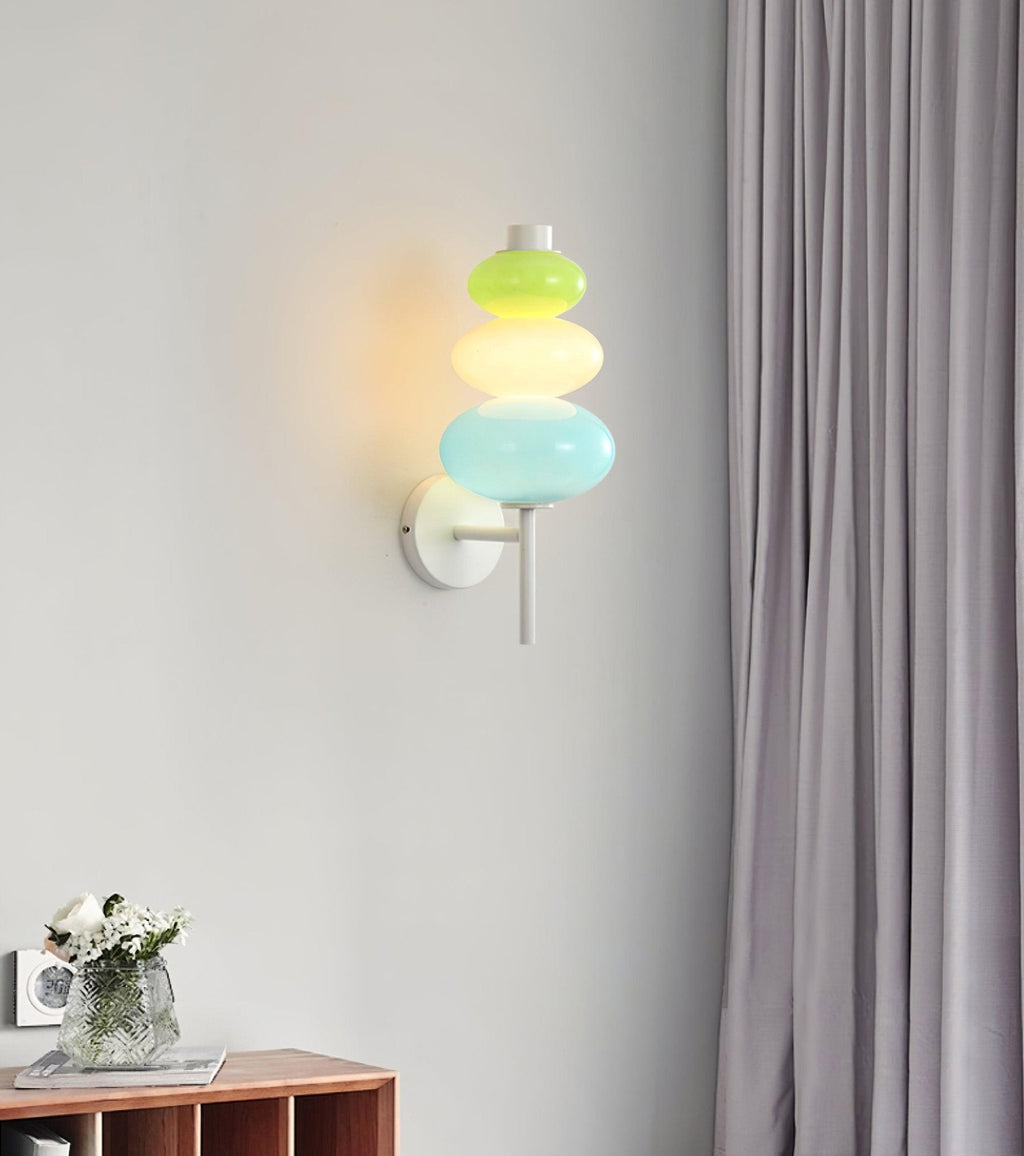 Glass Candy String Lamp bracket Wall Light, Bedroom Wall Sconce, detail 10