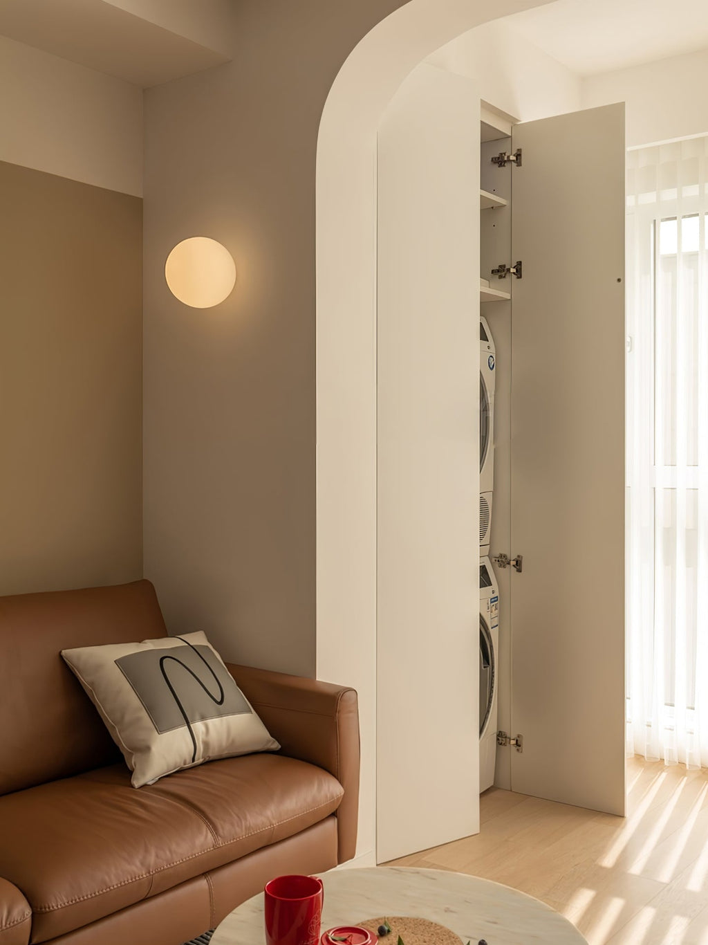 Glass Mini Orb Wall Light, Hardwired Wall Sconce, detail 18