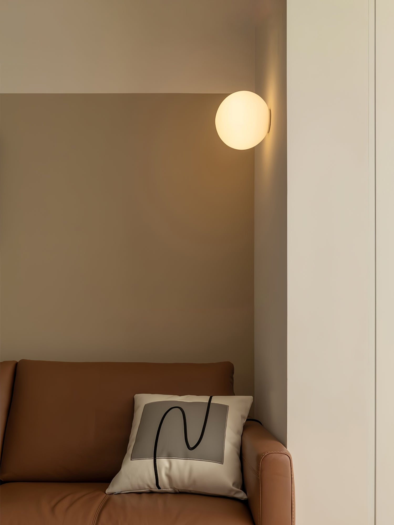 Glass Mini Orb Wall Light, Hardwired Wall Sconce, detail 12