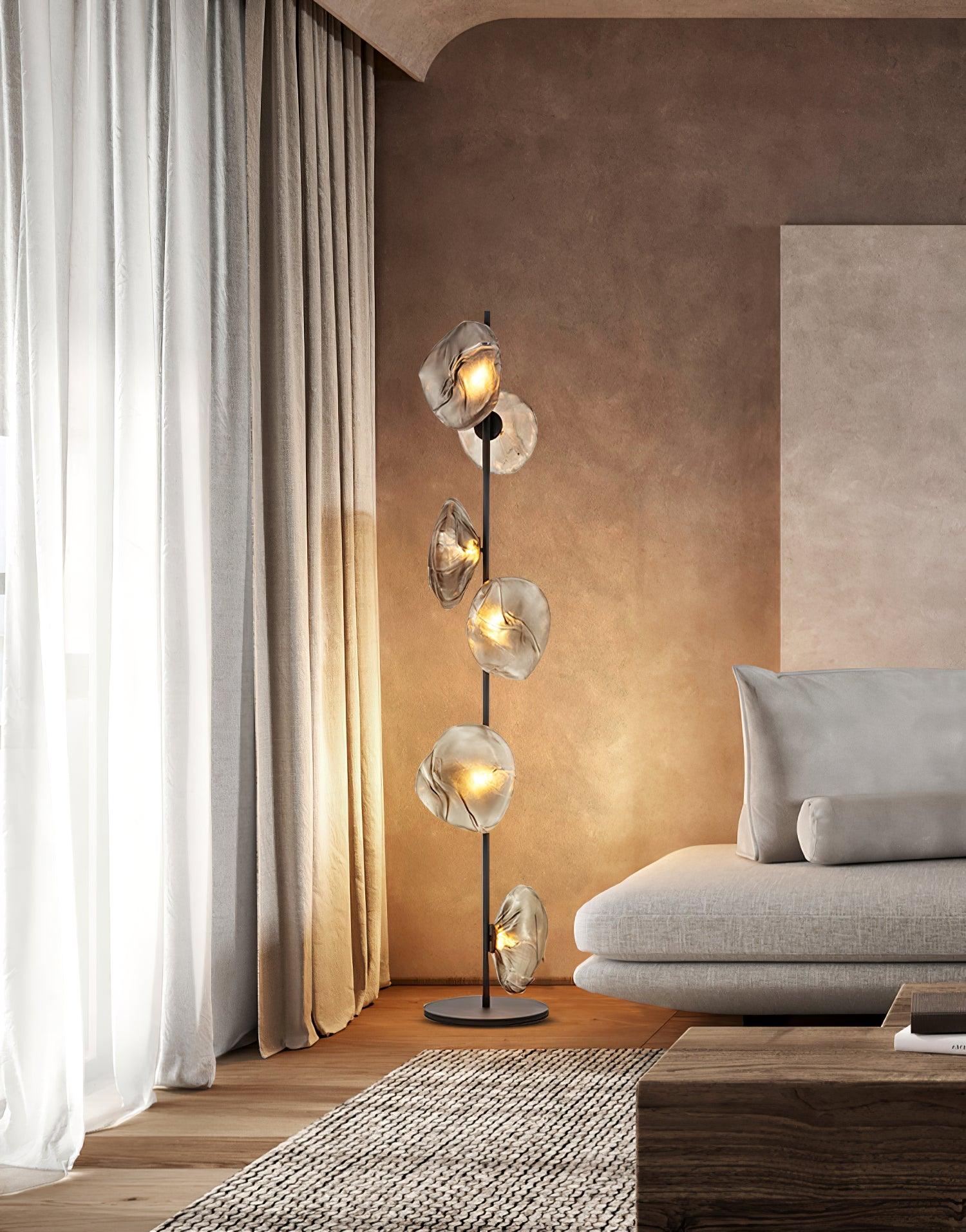 Glass Mesh Petals Floor Light, Floor Lamp, detail 4