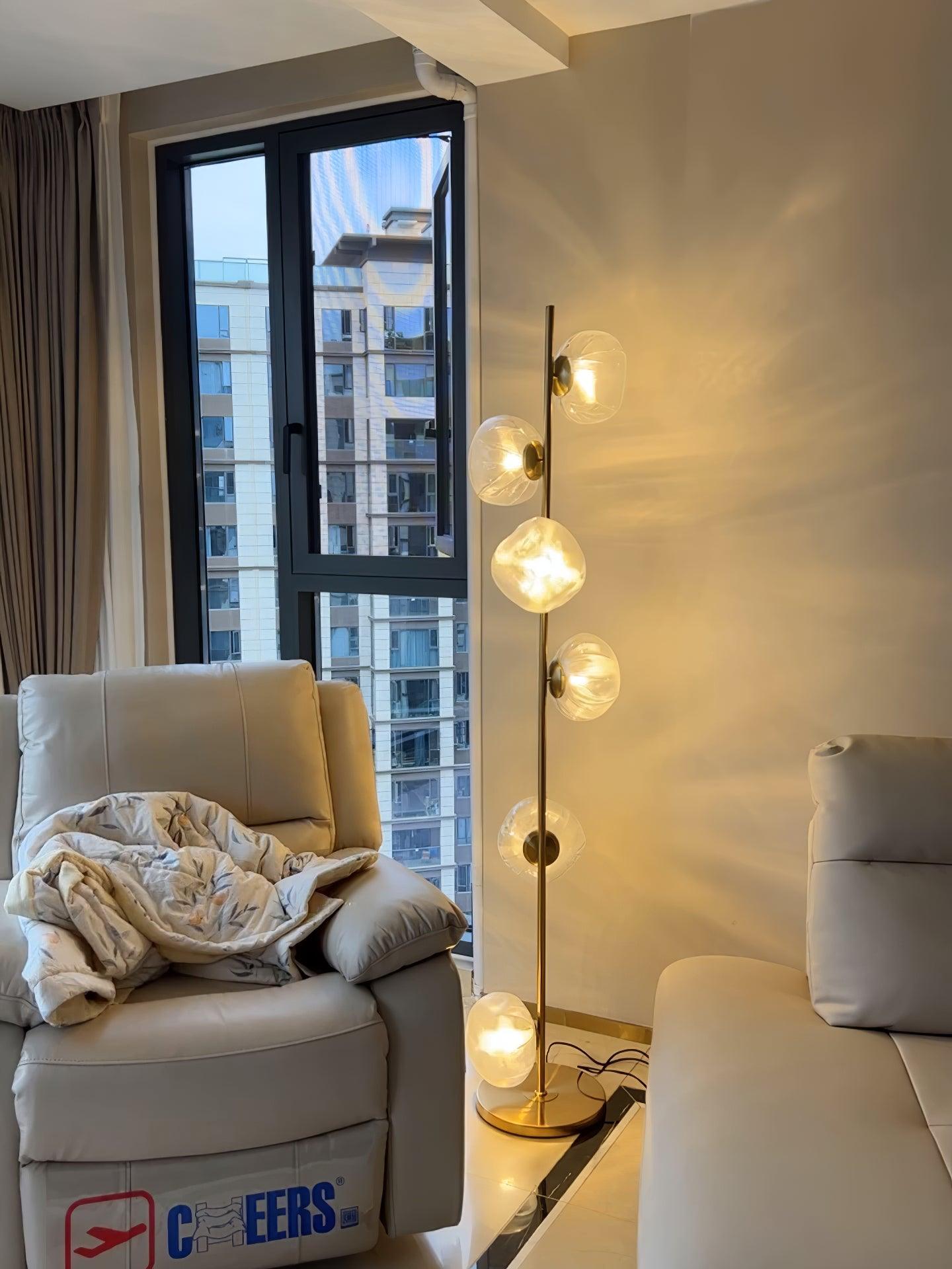 Glass Mesh Petals Floor Light, Floor Lamp, detail 10