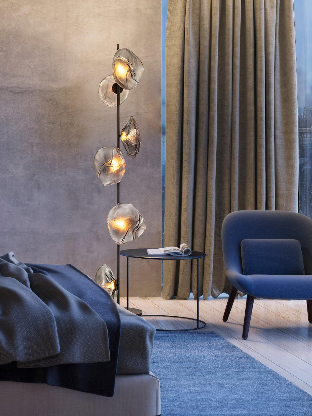 Glass Mesh Petals Floor Light, Floor Lamp, detail 8