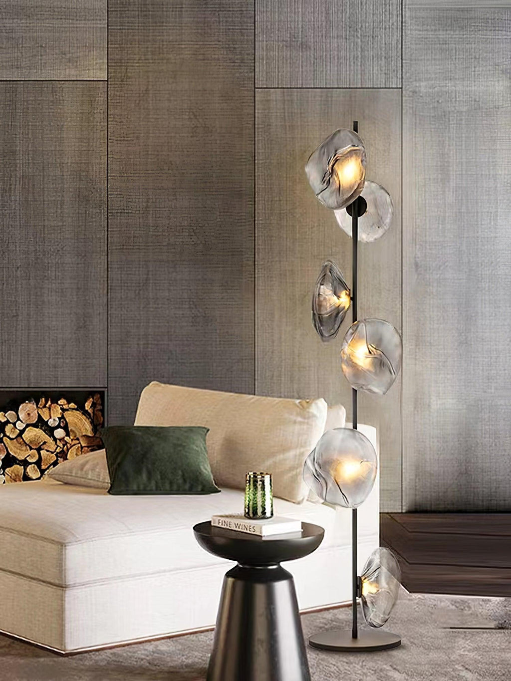 Glass Mesh Petals Floor Light, Floor Lamp, detail 11