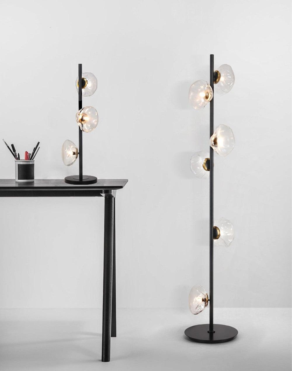 Glass Petals Table Light, Bedside Table Lamp, detail 13