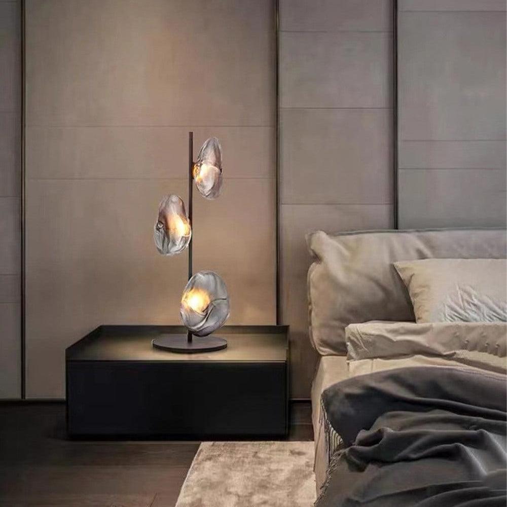 Glass Petals Table Light, Bedside Table Lamp, detail 3