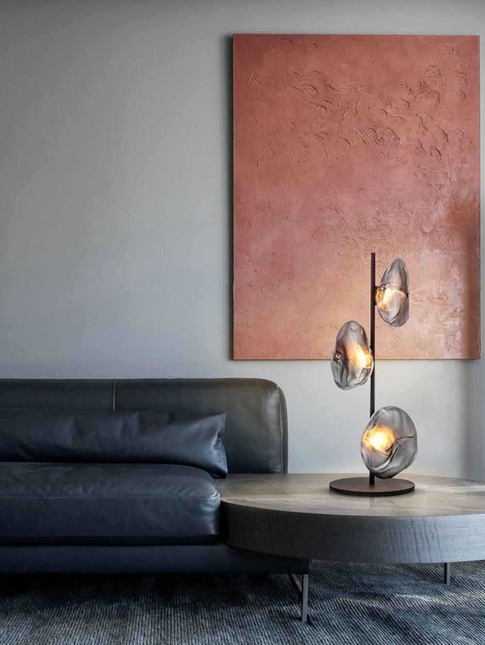 Glass Petals Table Light, Bedside Table Lamp, detail 4