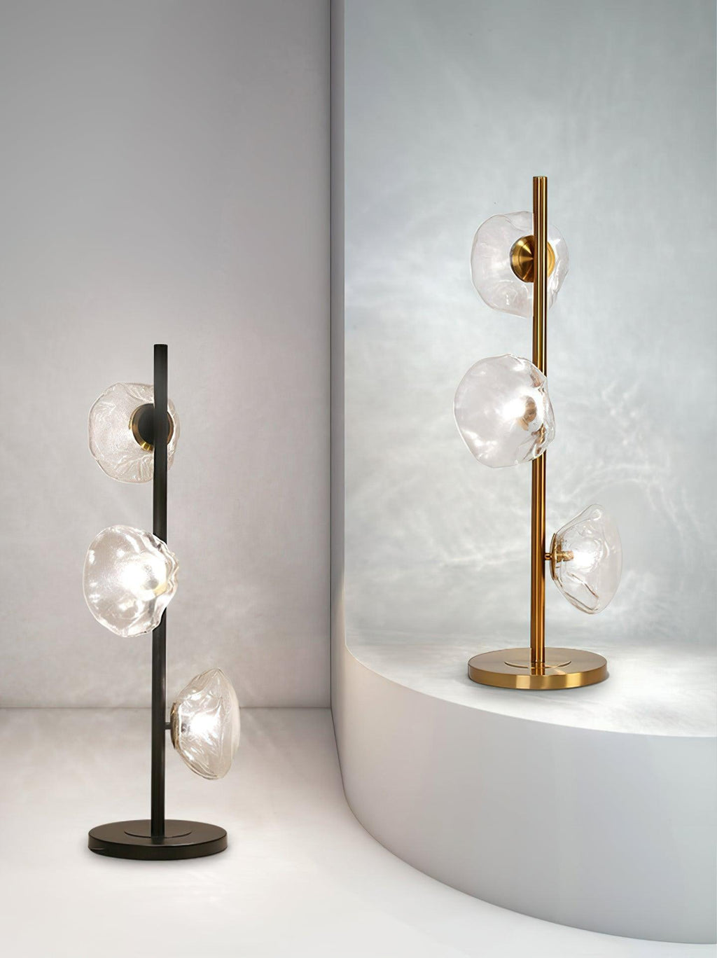 Glass Petals Table Light, Bedside Table Lamp, detail 5