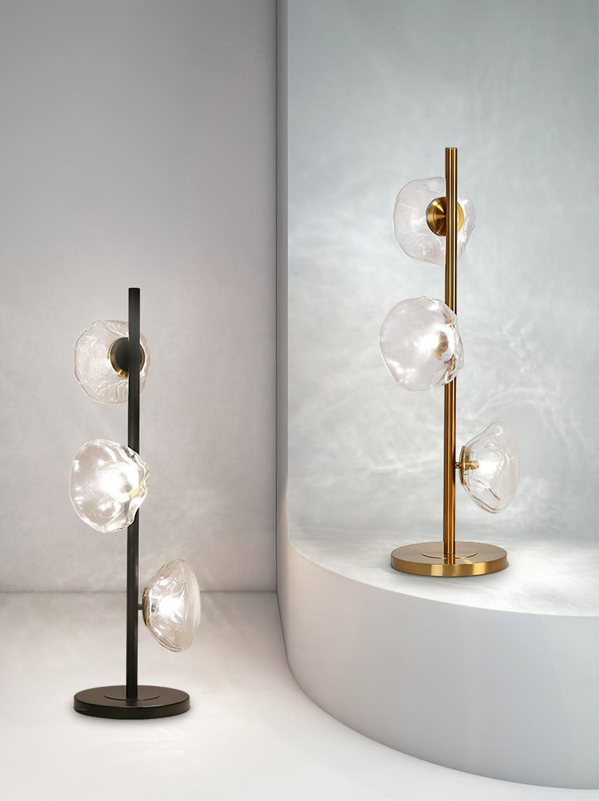 Glass Petals Table Light, Bedside Table Lamp, detail 5