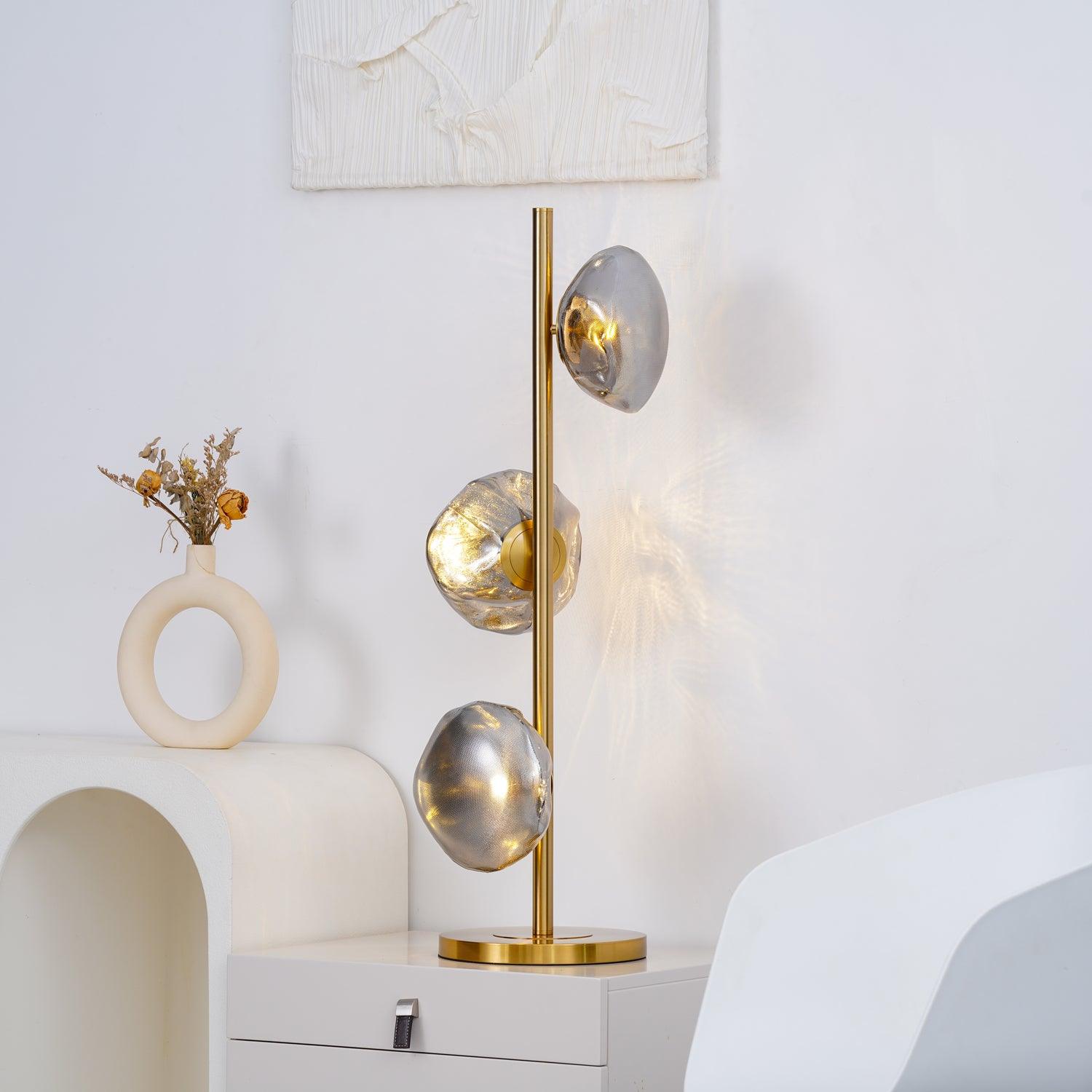 Glass Petals Table Light, Bedside Table Lamp, detail 9