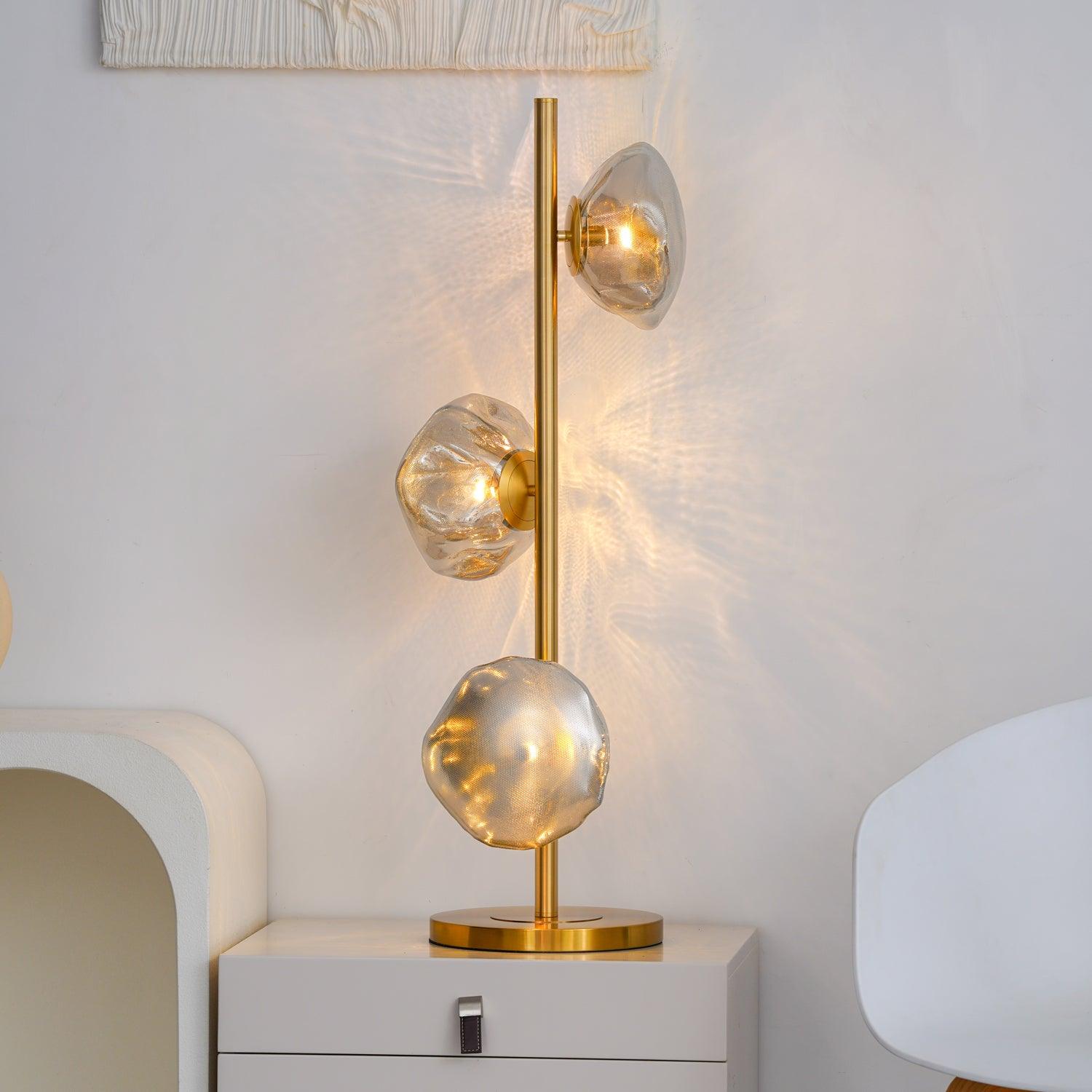 Glass Petals Table Light, Bedside Table Lamp, detail 6
