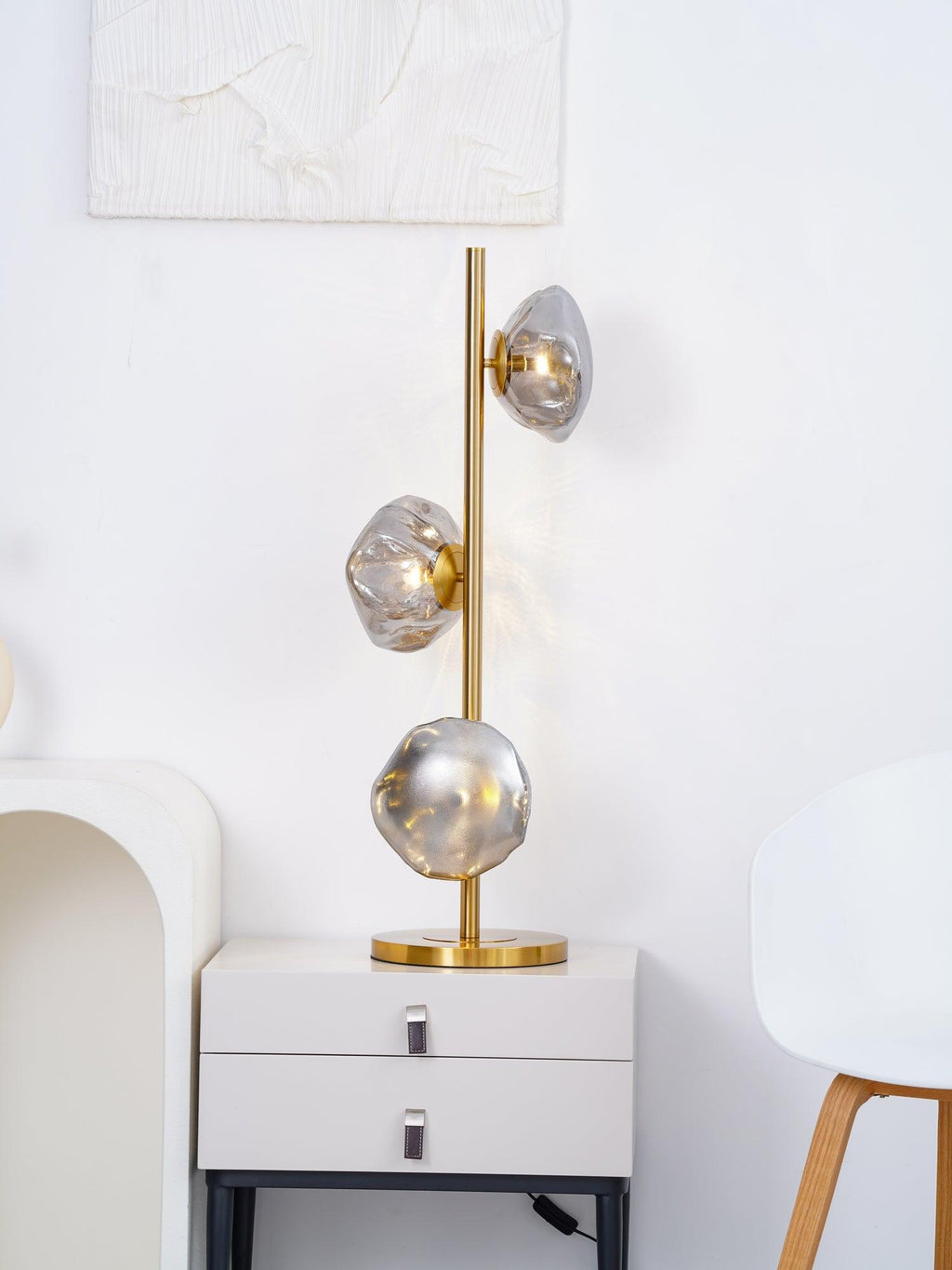 Glass Petals Table Light, Bedside Table Lamp, detail 10