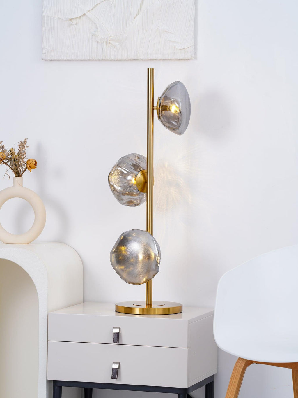 Glass Petals Table Light, Bedside Table Lamp, detail 11