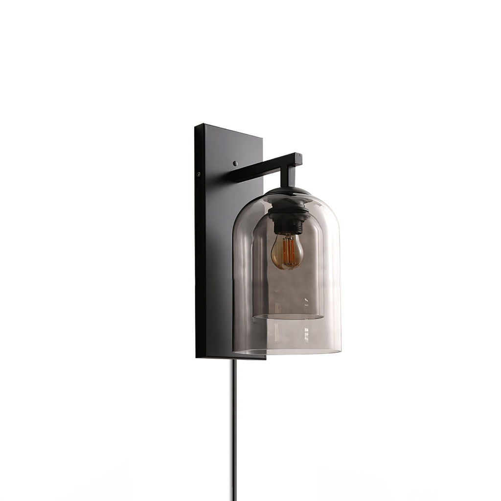 Glass Tubular Plug-In Wall Light, Plug-In Wall Sconce, detail 11