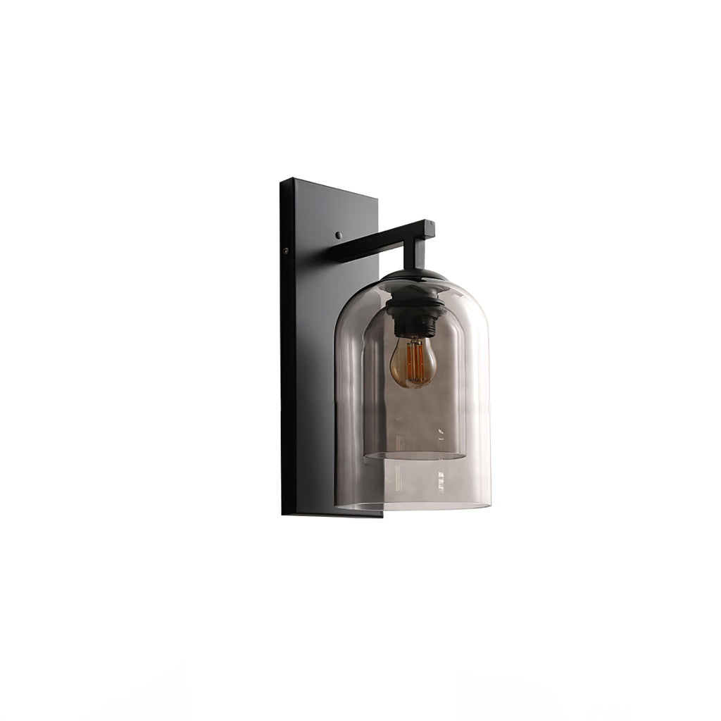 Glass Tubular Wall Light, Hardwired Wall Sconce, detail 8