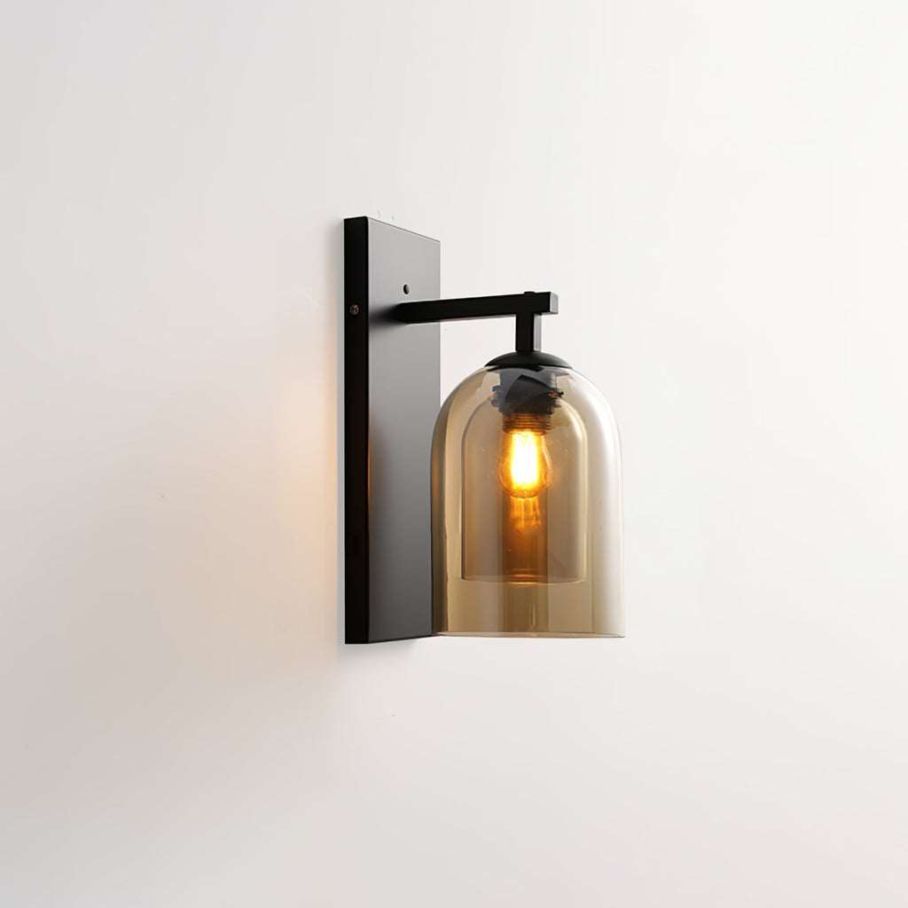 Glass Tubular Wall Light, Hardwired Wall Sconce, detail 15