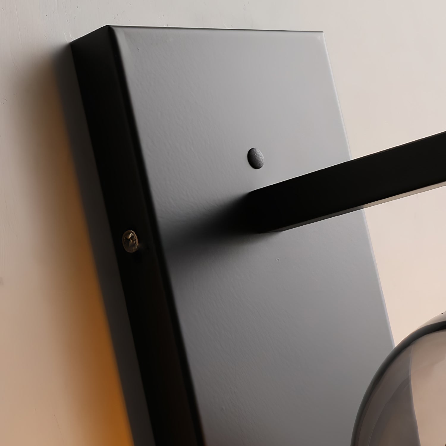 Glass Tubular Wall Light, Hardwired Wall Sconce, detail 10