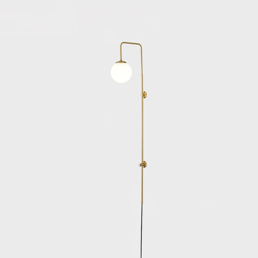 Globe Brass Wall Light, Wall Sconce, detail 11