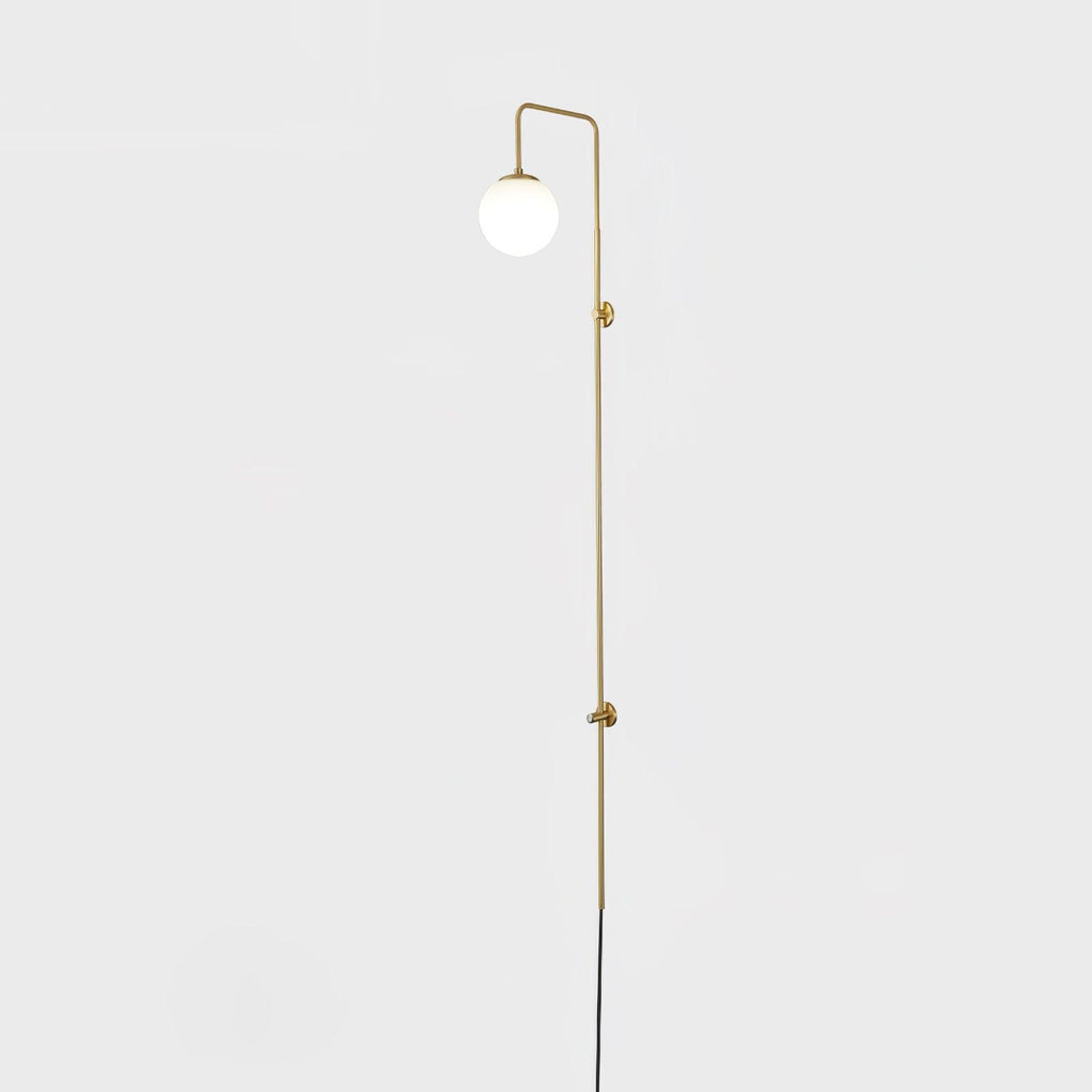 Globe Brass Wall Light, Wall Sconce, detail 12