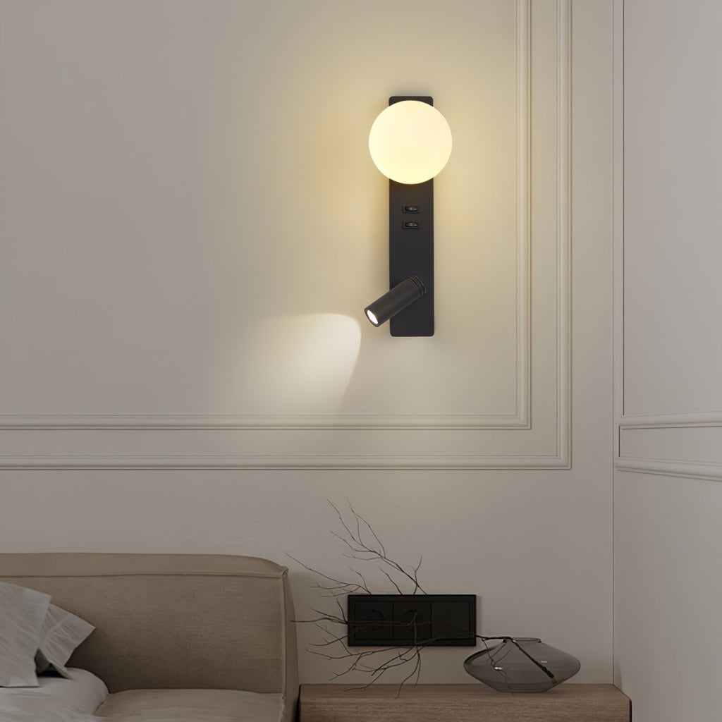 Glos Slim Wall Light, Hardwired Wall Sconce, detail 4