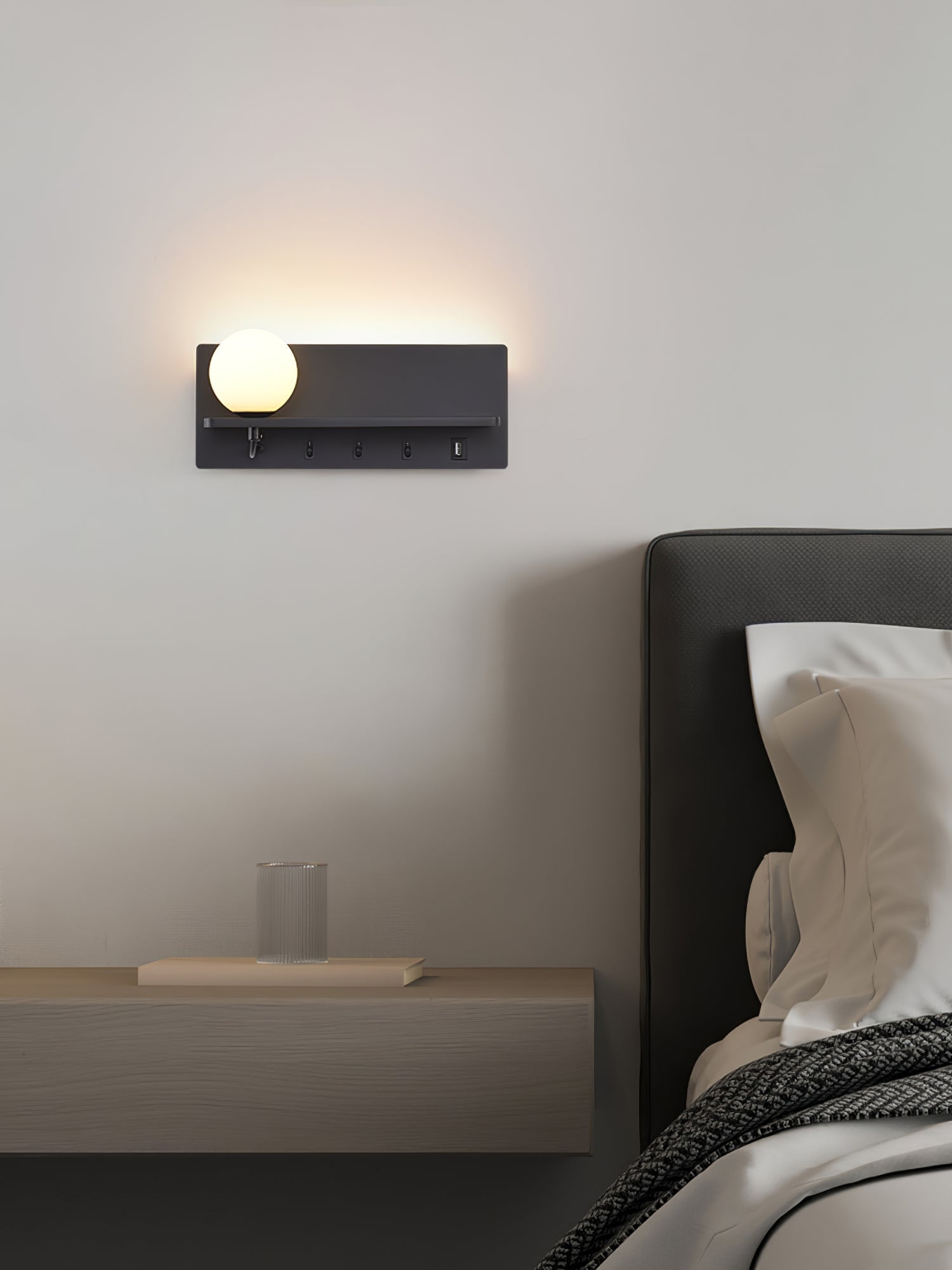 Glos Slim Wall Light, Hardwired Wall Sconce, detail 5