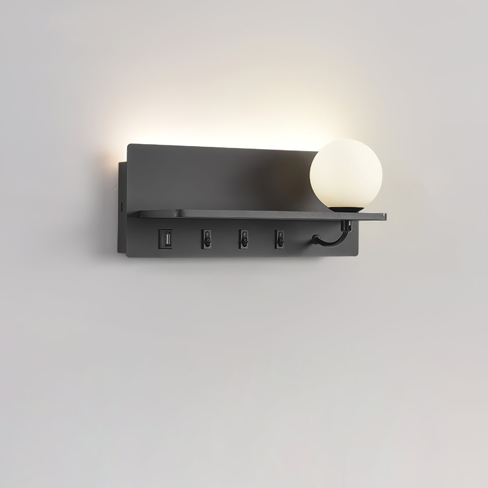 Glos Slim Wall Light, Hardwired Wall Sconce, detail 10