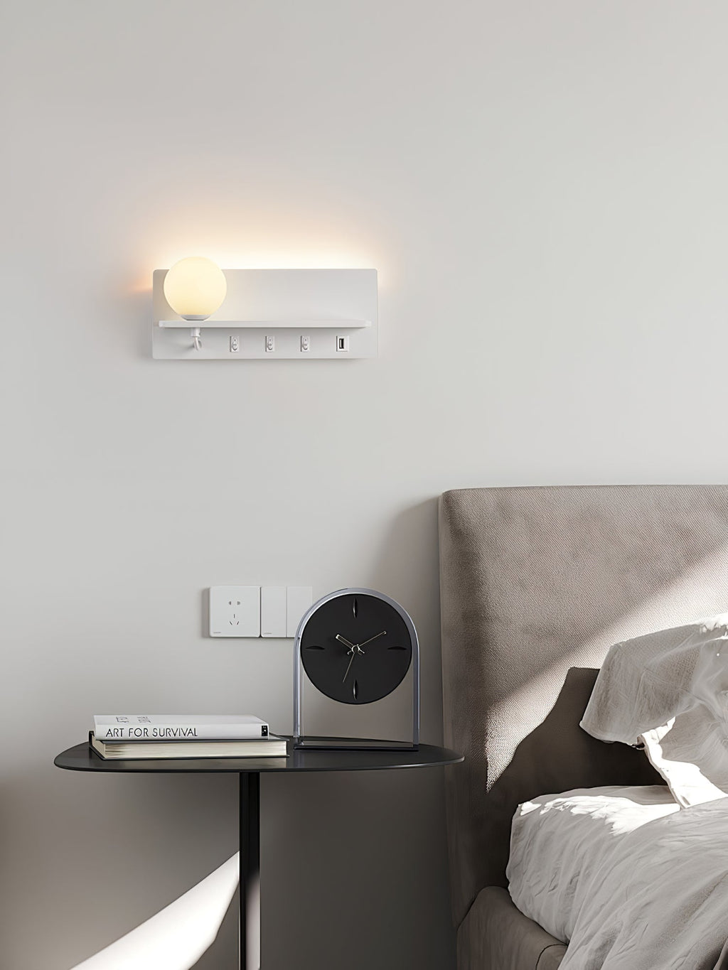 Glos Slim Wall Light, Hardwired Wall Sconce, detail 15