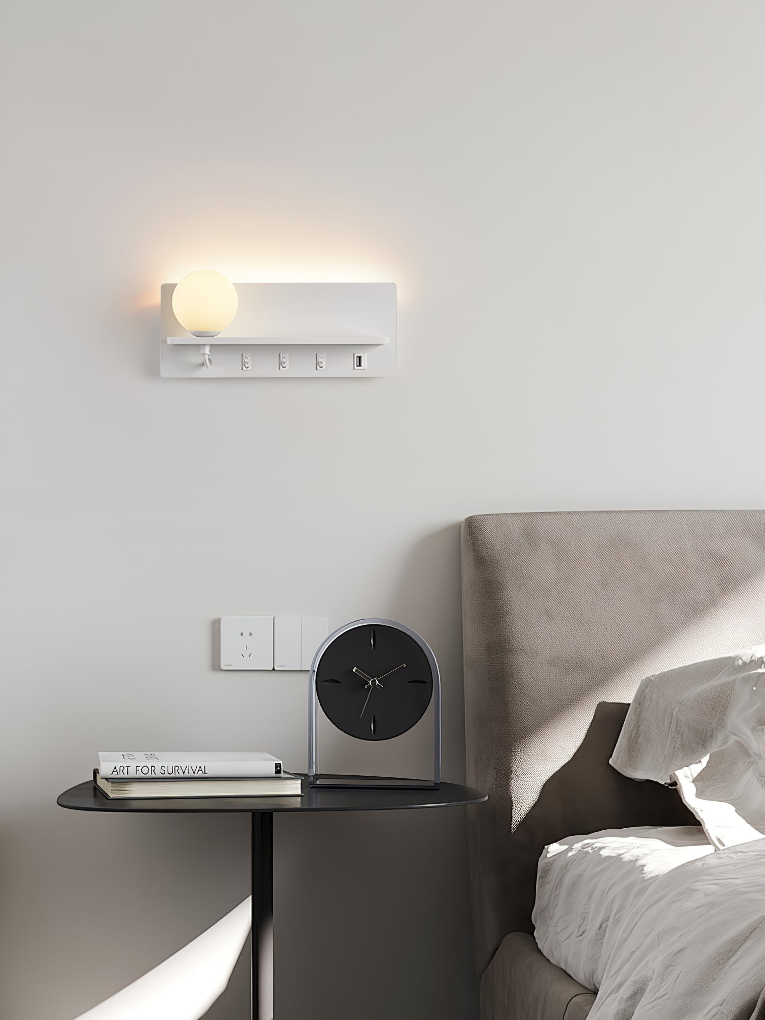Glos Slim Wall Light, Hardwired Wall Sconce, detail 15