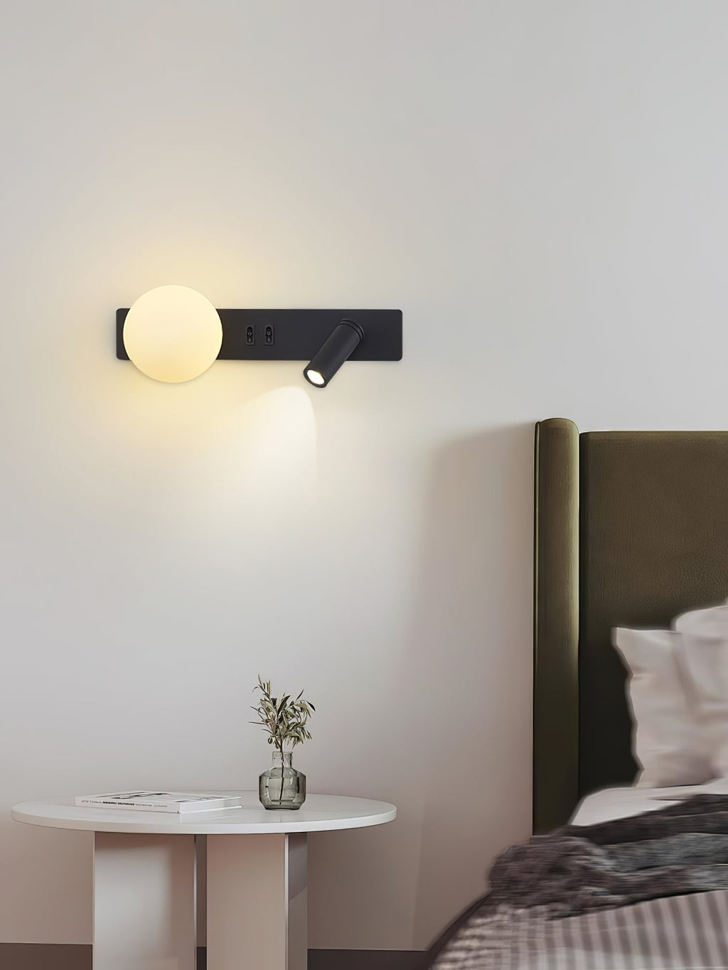 Glos Slim Wall Light, Hardwired Wall Sconce, detail 7