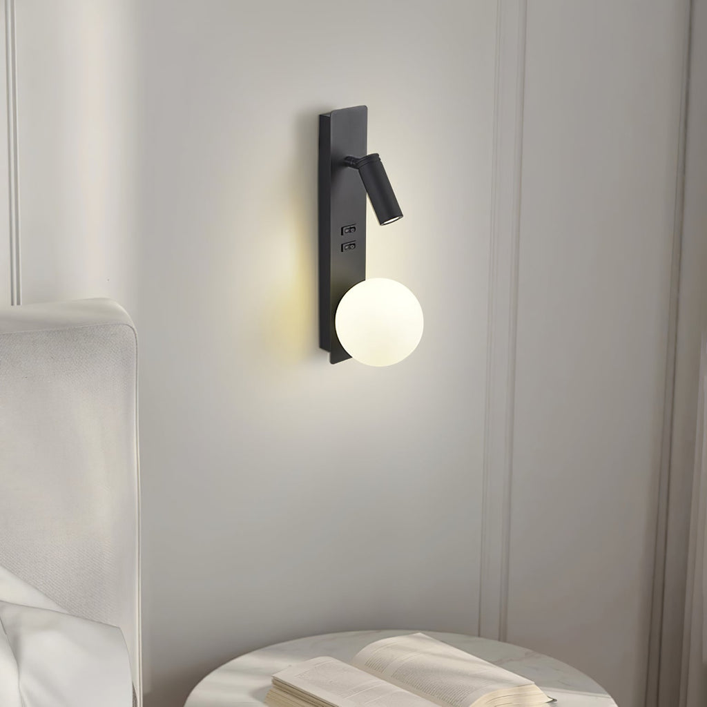 Glos Slim Wall Light, Hardwired Wall Sconce, detail 2