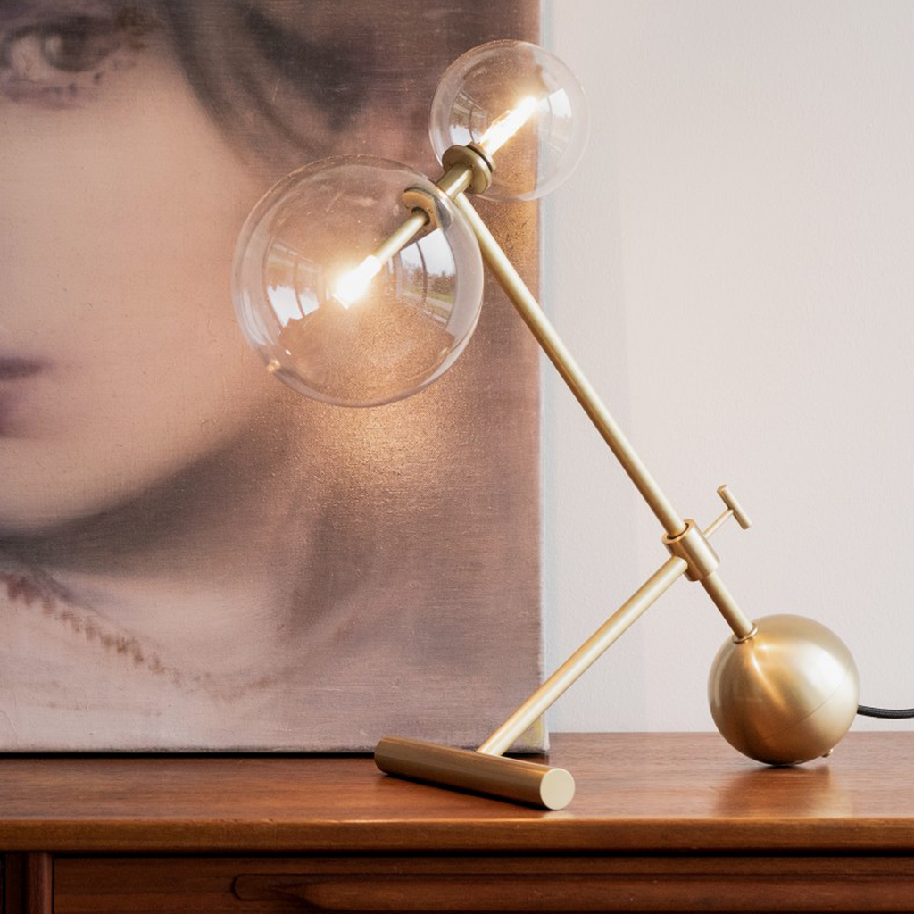 Gold Pearl Table Light, Bedside Table Lamp, detail 2