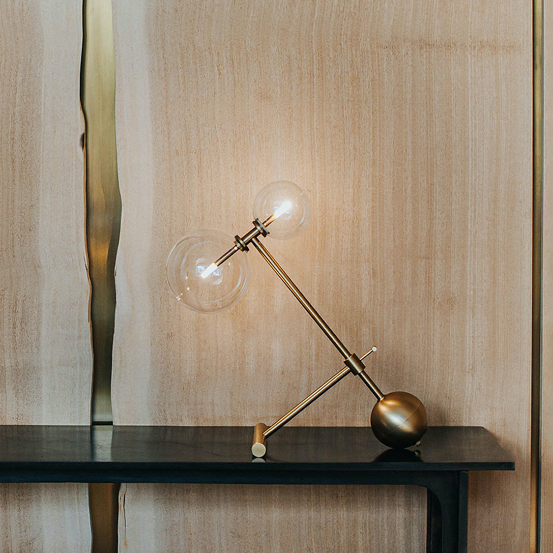 Gold Pearl Table Light, Bedside Table Lamp, detail 4