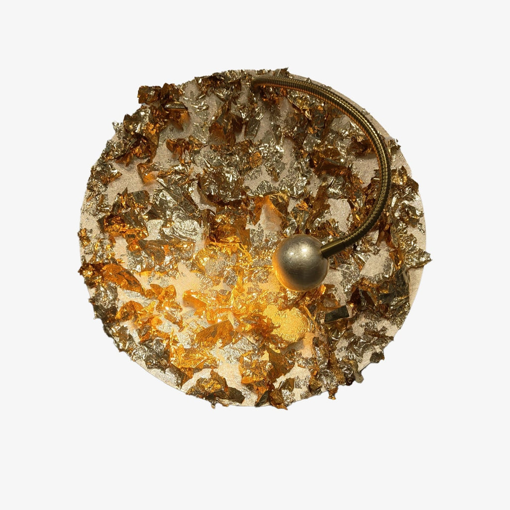 Golden Aura Wall Light, Hardwired Wall Sconce, detail 13