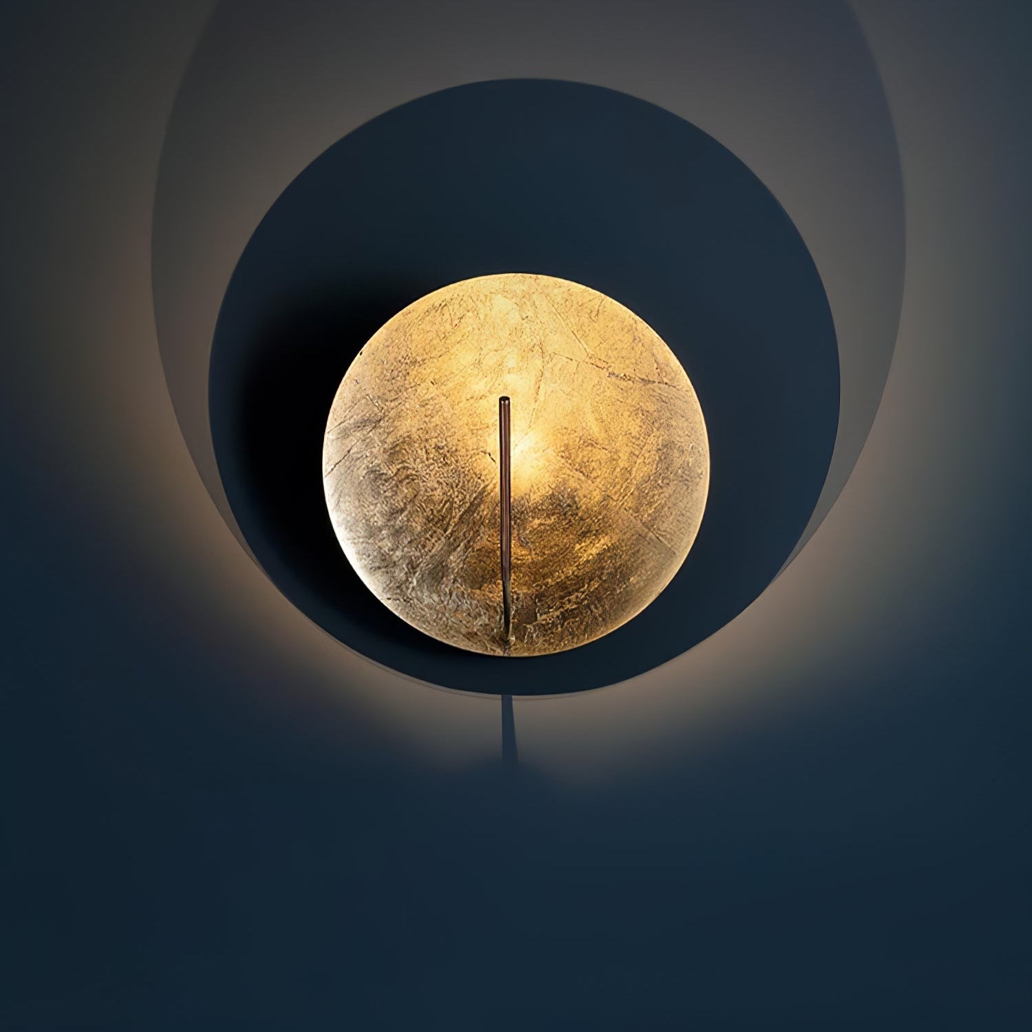 Golden Aura Wall Light, Hardwired Wall Sconce, detail 8