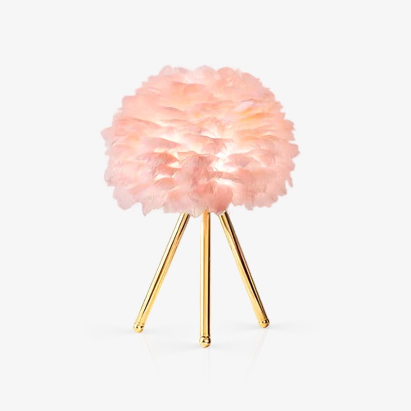 Goose Feather Table Light, Bedside Table Lamp, detail 29