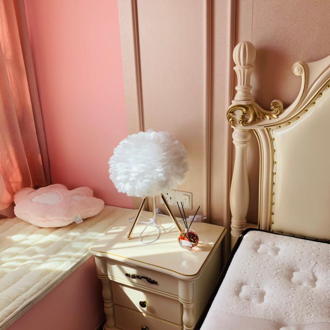 Goose Feather Table Light, Bedside Table Lamp, detail 13