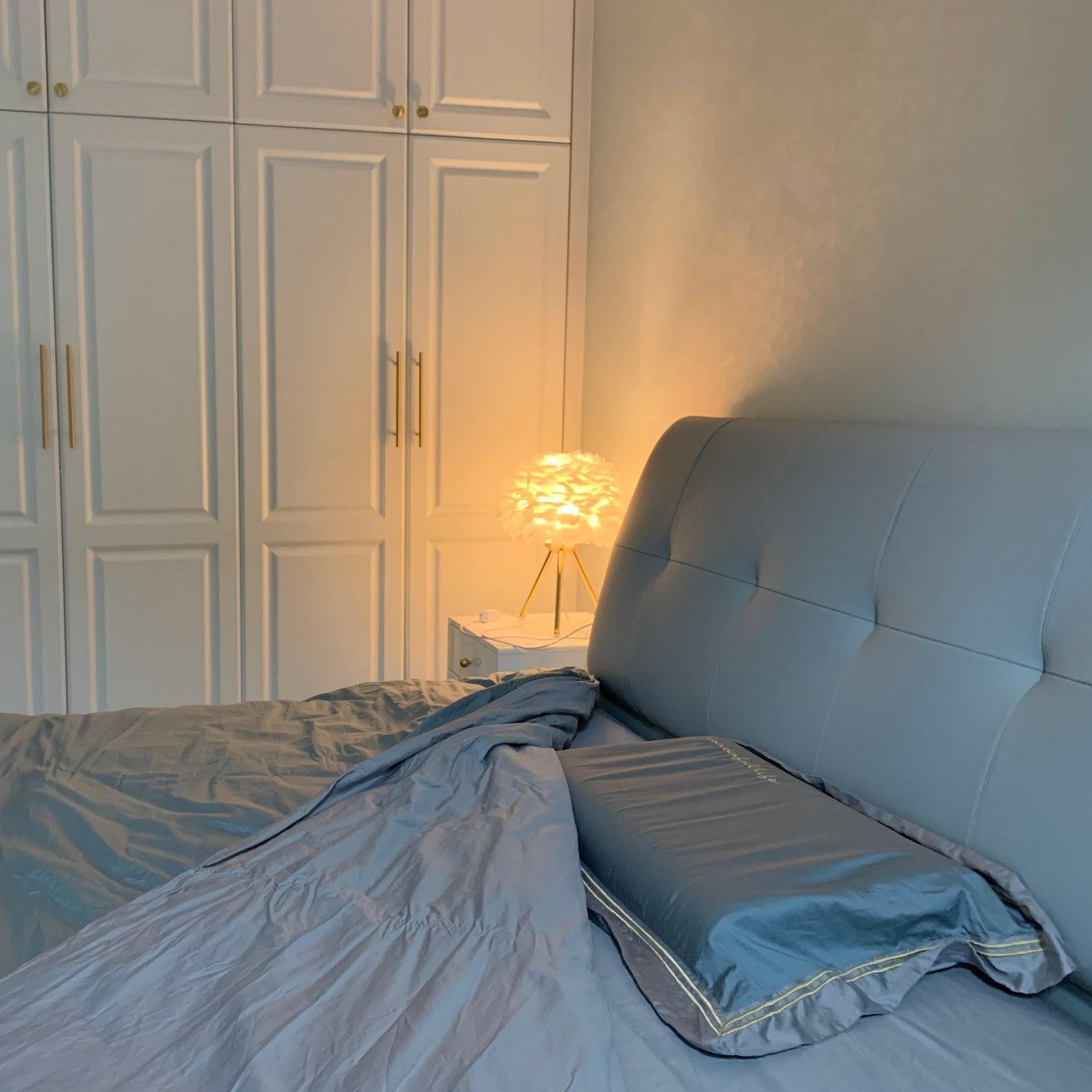 Goose Feather Table Light, Bedside Table Lamp, detail 15