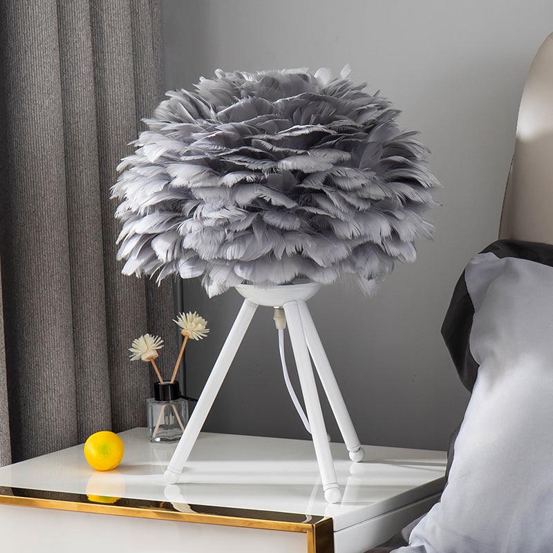 Goose Feather Table Light, Bedside Table Lamp, detail 20
