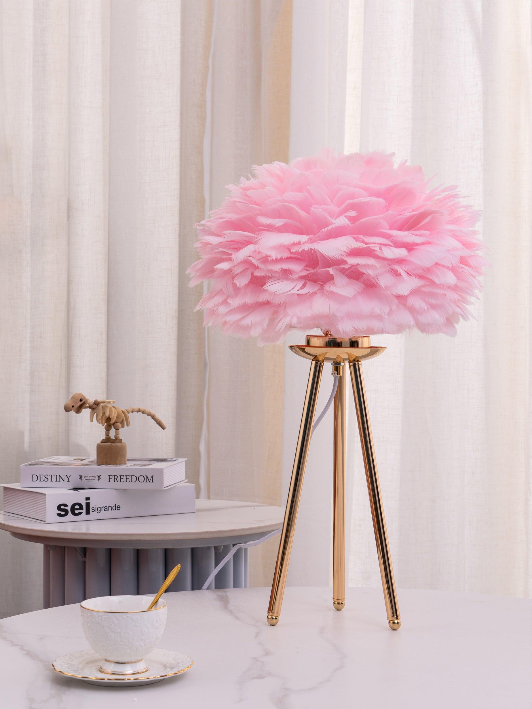 Goose Feather Table Light, Bedside Table Lamp, detail 8