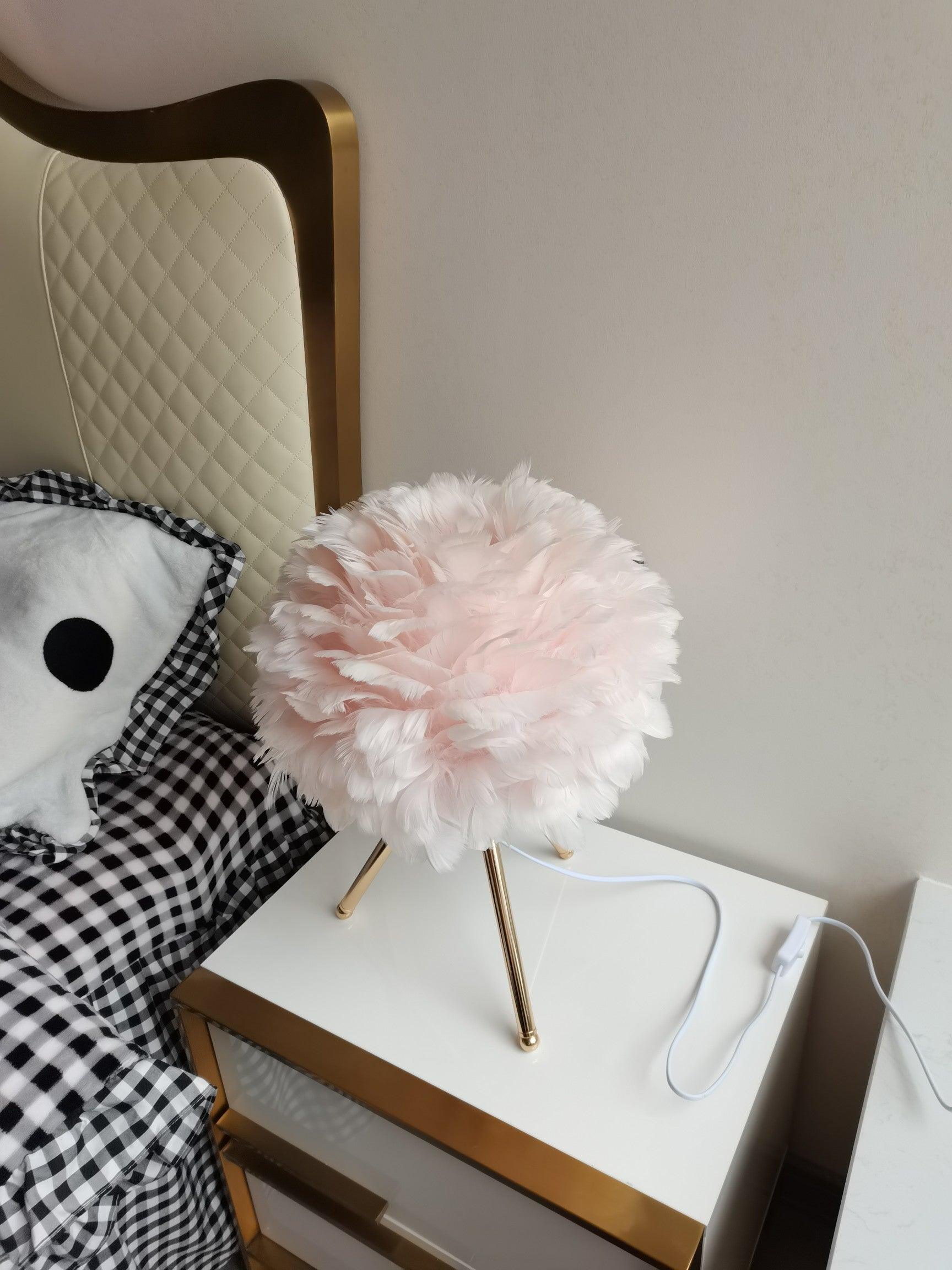 Goose Feather Table Light, Bedside Table Lamp, detail 40