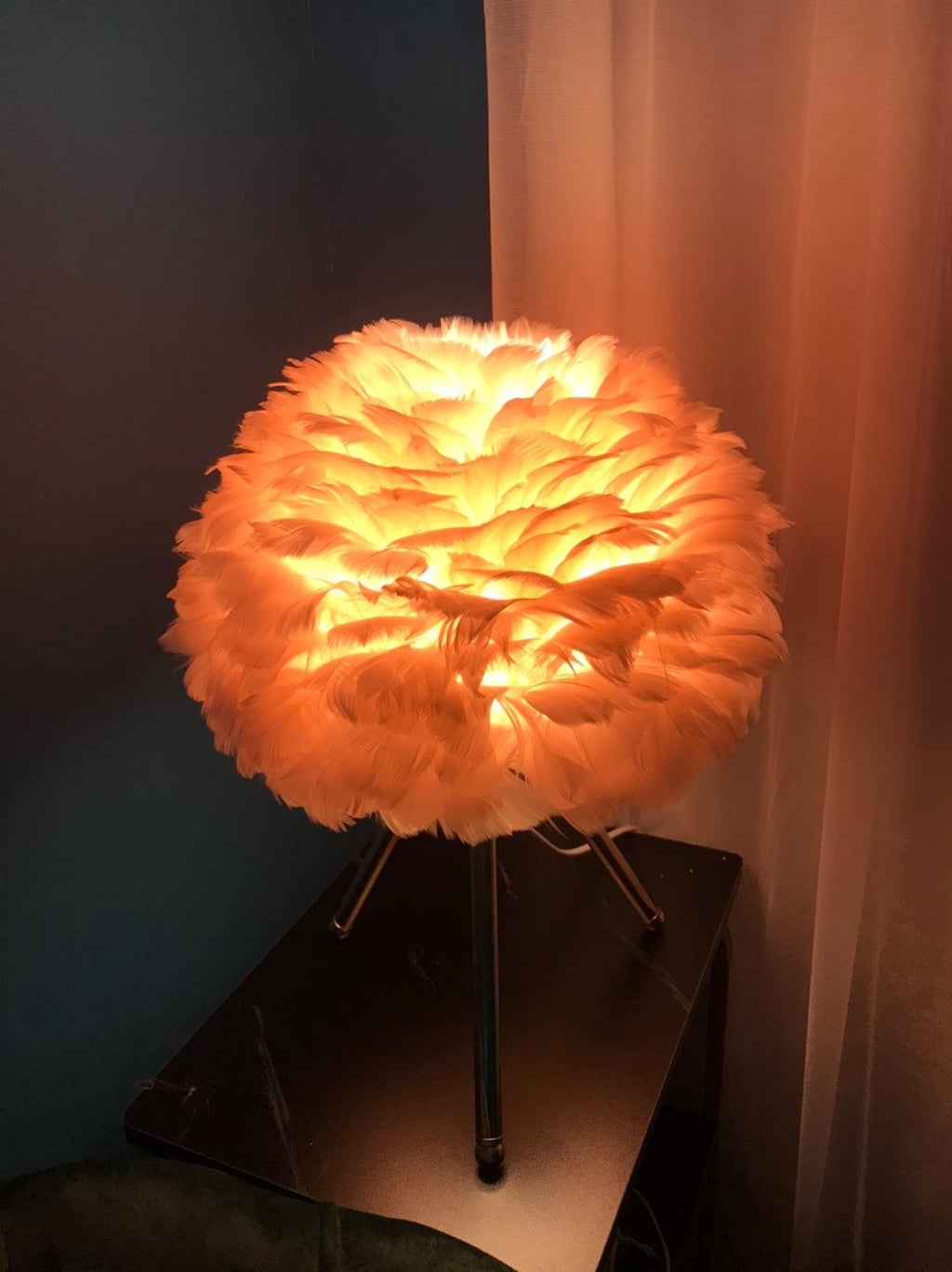 Goose Feather Table Light, Bedside Table Lamp, detail 45