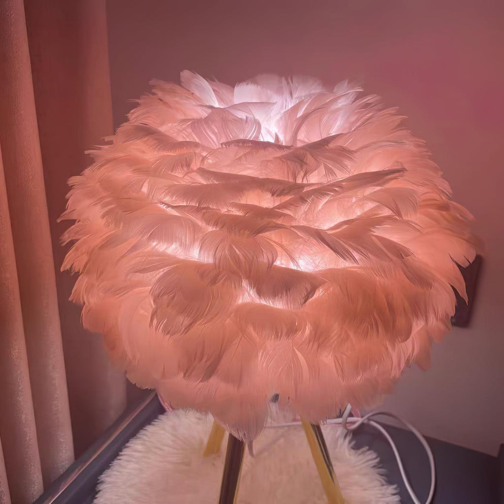 Goose Feather Table Light, Bedside Table Lamp, detail 52