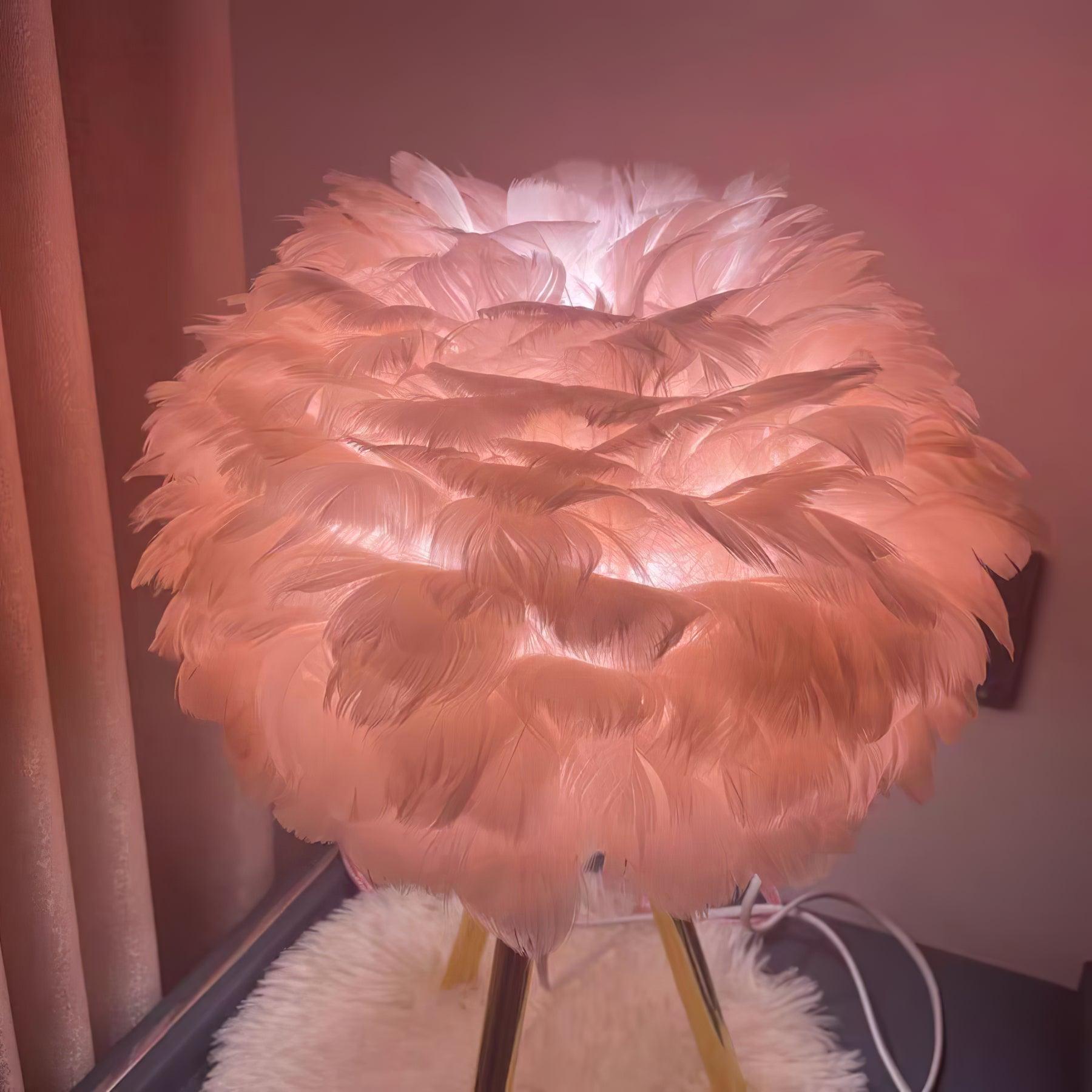 Goose Feather Table Light, Bedside Table Lamp, detail 52