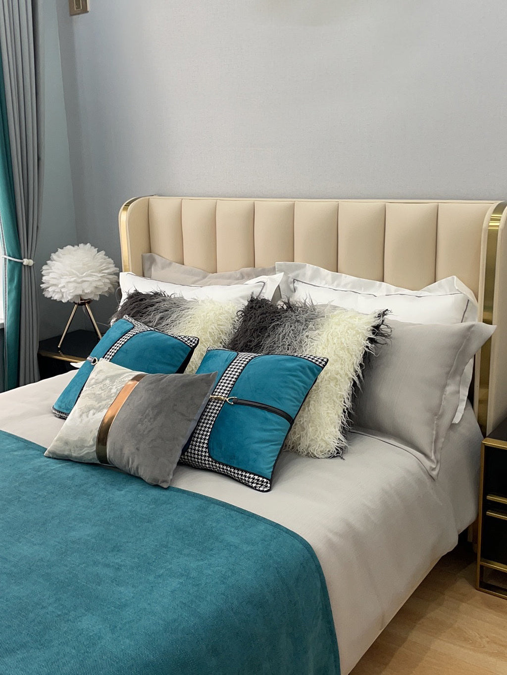 Goose Feather Table Light, Bedside Table Lamp, detail 56
