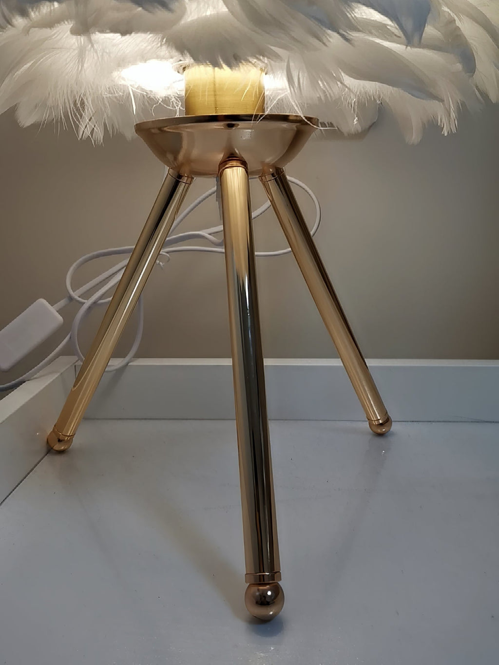 Goose Feather Table Light, Bedside Table Lamp, detail 59